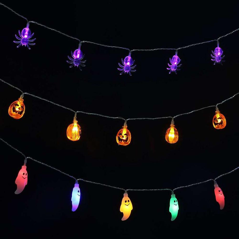 Miniaturebillede: Led decorated Halloween lights