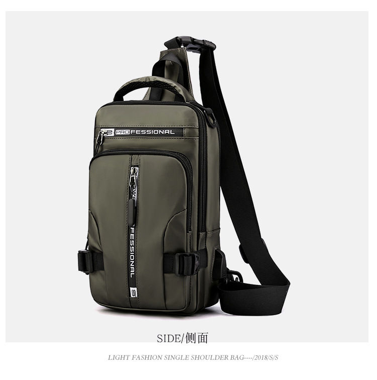 Thumbnail: Fashion Multifunction Men's Shoulder Bag Outdoor Sling Crossbody Bags For Male T