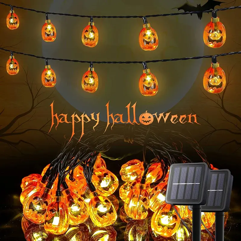 Pikkukuva: Halloween Christmas Decoration Light String Solar Pumpkin Light String Waterproo