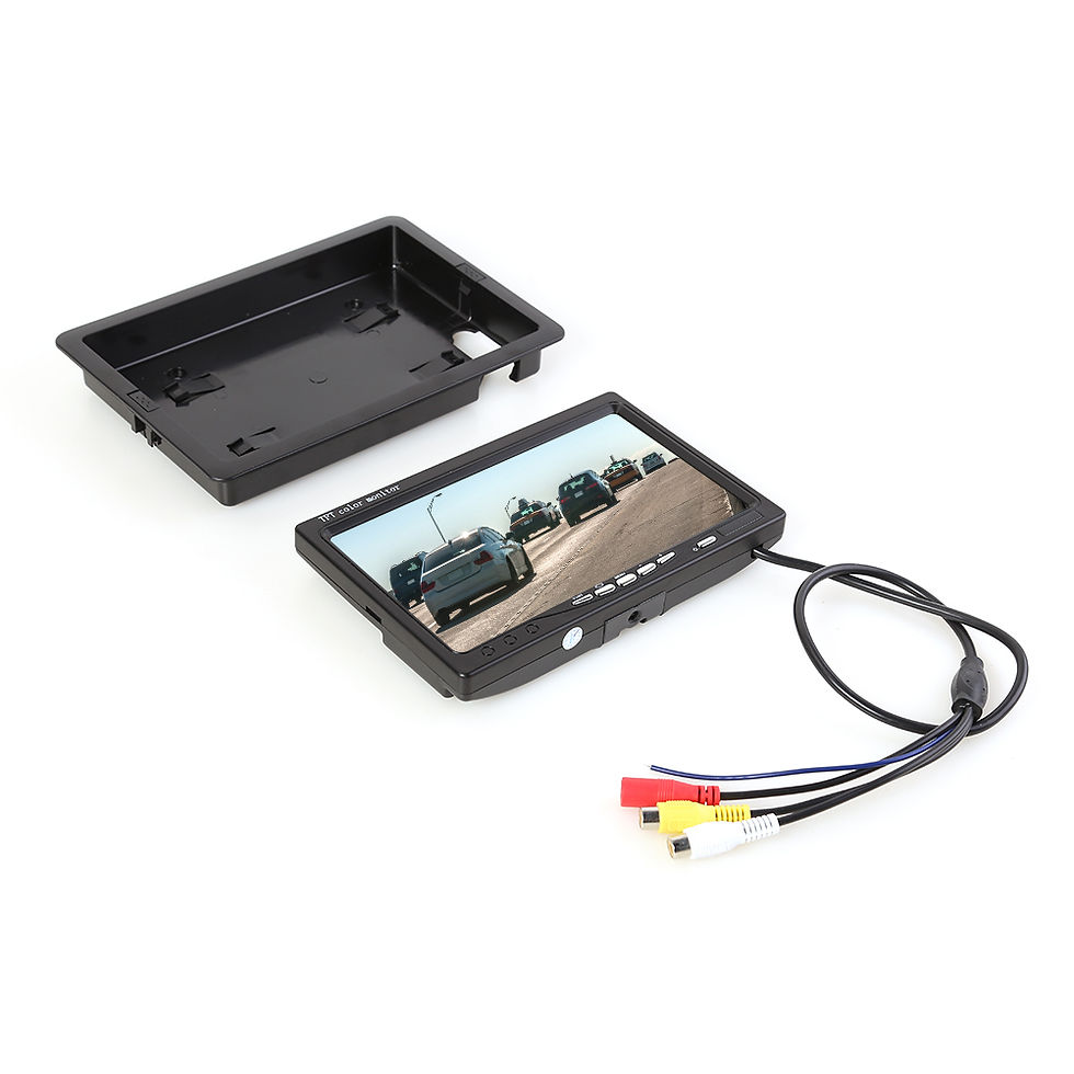Thumbnail: High-resolution TFT LCD 7 inch Car Monitor Automotive  Rear View Monitor 
