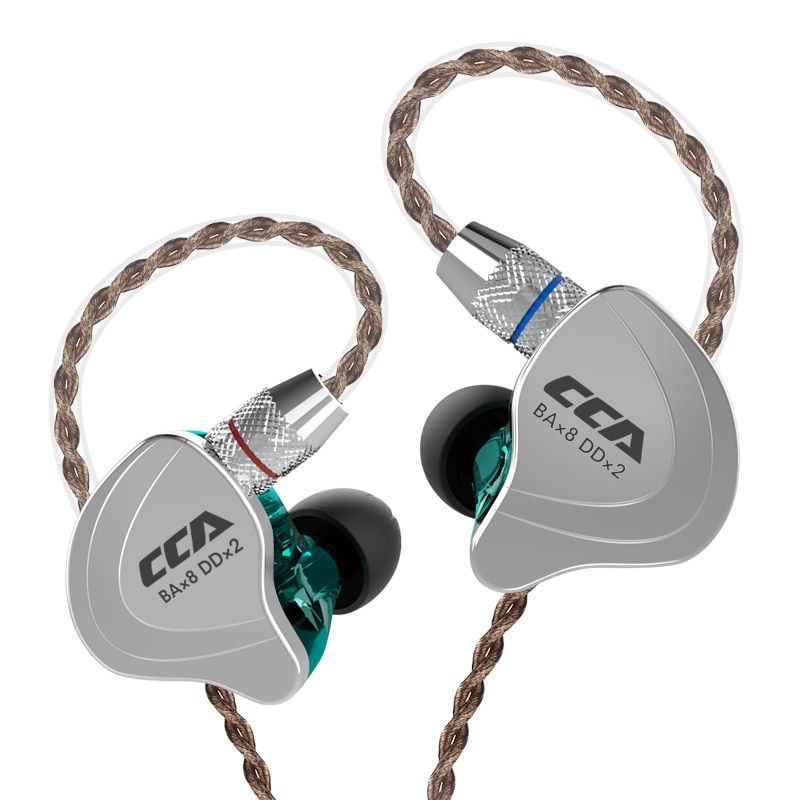 Thumbnail: CCA C10 Headphones 4BA+1DD Hybrid Technology HiFi In Ear Music DJ Gamer Sport 