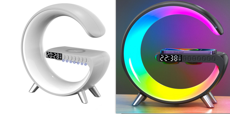 Thumbnail: 2023 New Intelligent LED Lamp Bluetooth Speake Wireless Charger Atmosphere