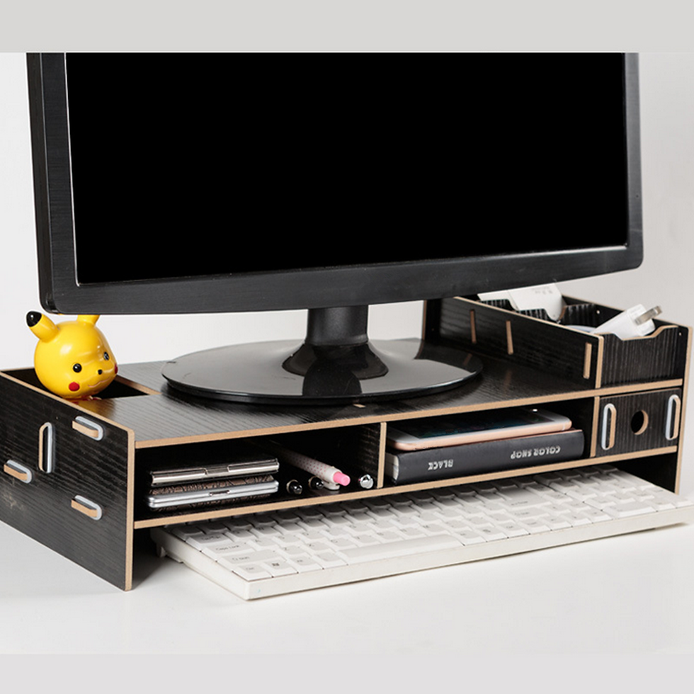 Thumbnail:  Multi-function Desktop Monitor Stand Computer Screen Riser 
