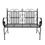 Thumbnail: Iron Double Sofa Chair Black Patio Park Garden Outdoor Bench Patio Porch Chair 