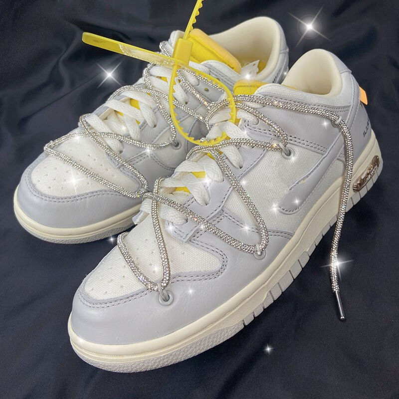 Thumbnail: 1Pcs Luxury Rhinestone Shoelaces Rainbow Diamond Shoe lace Sneakers Laces Shoes 