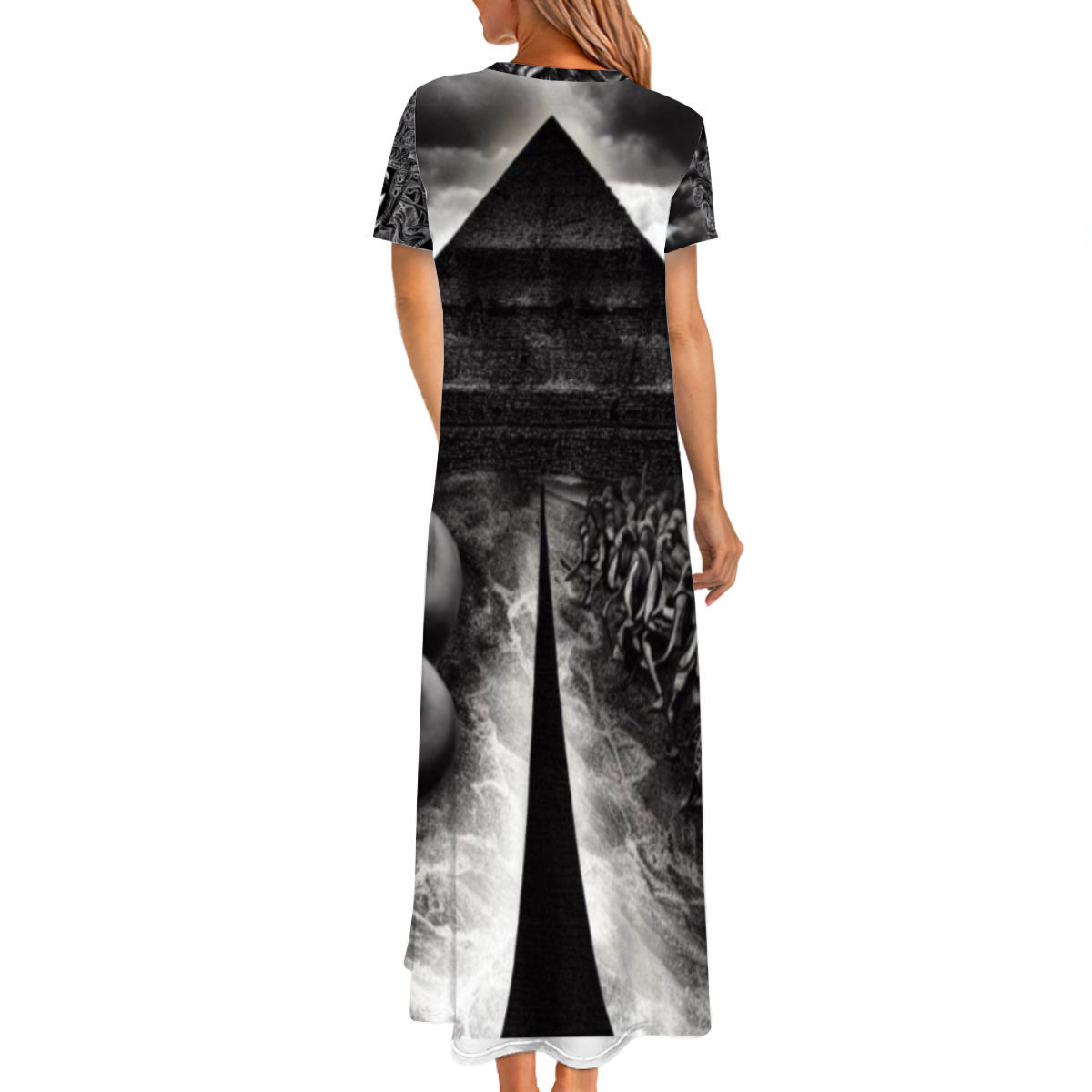 Round Neck Short Sleeve Dress