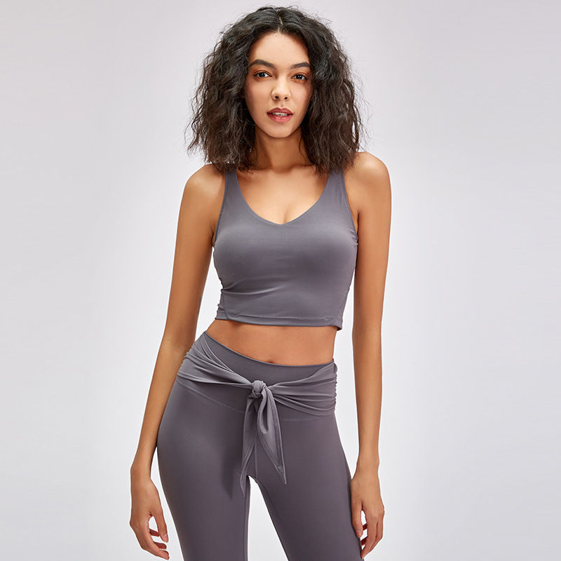 Thumbnail: Large Size Beautiful Back Fitness Bra Yoga Vest Shockproof Sports Underwear Wom
