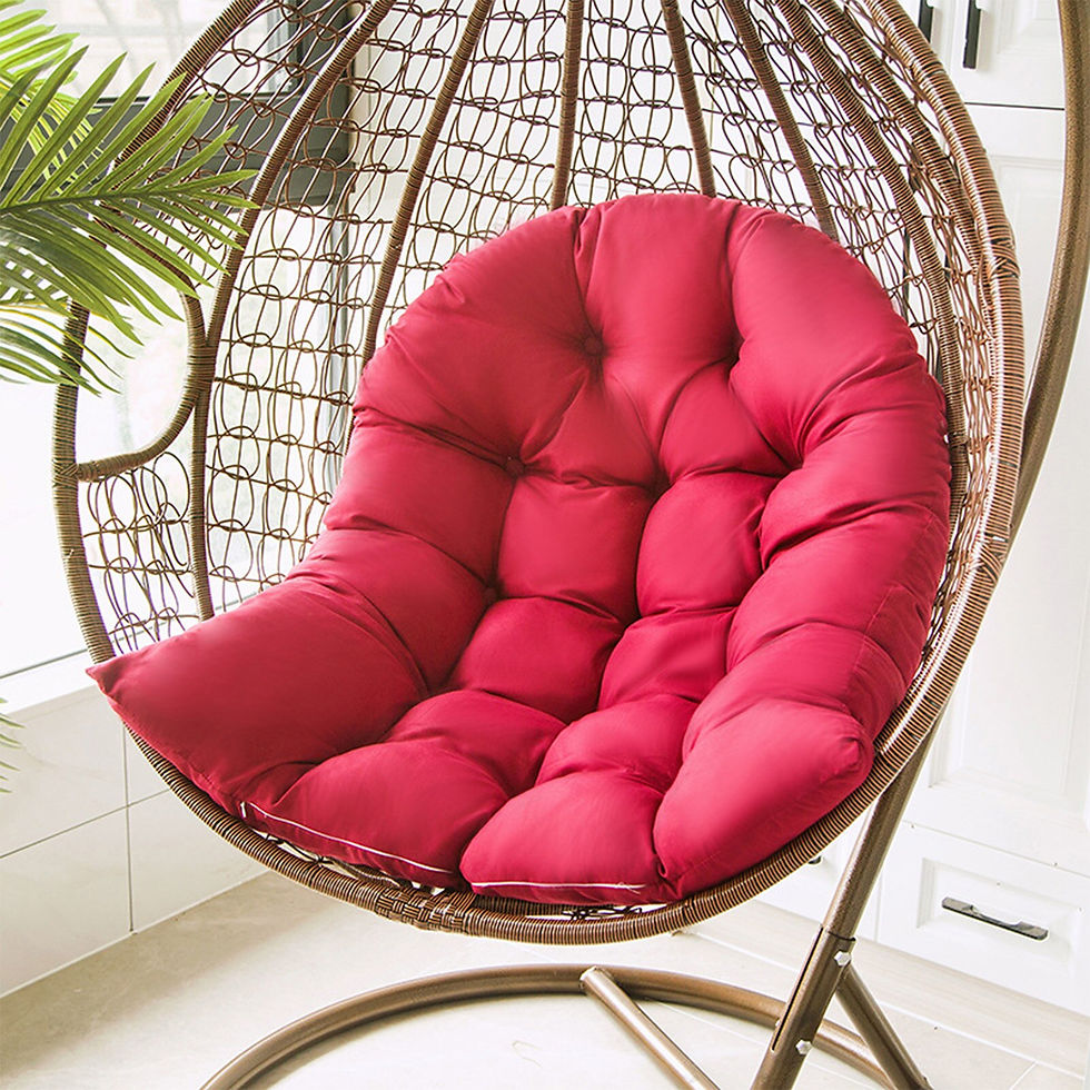 Pikkukuva: Single Hanging Chair Cushion Outdoor Hammock Cushion Garden Bedroom Suspended 