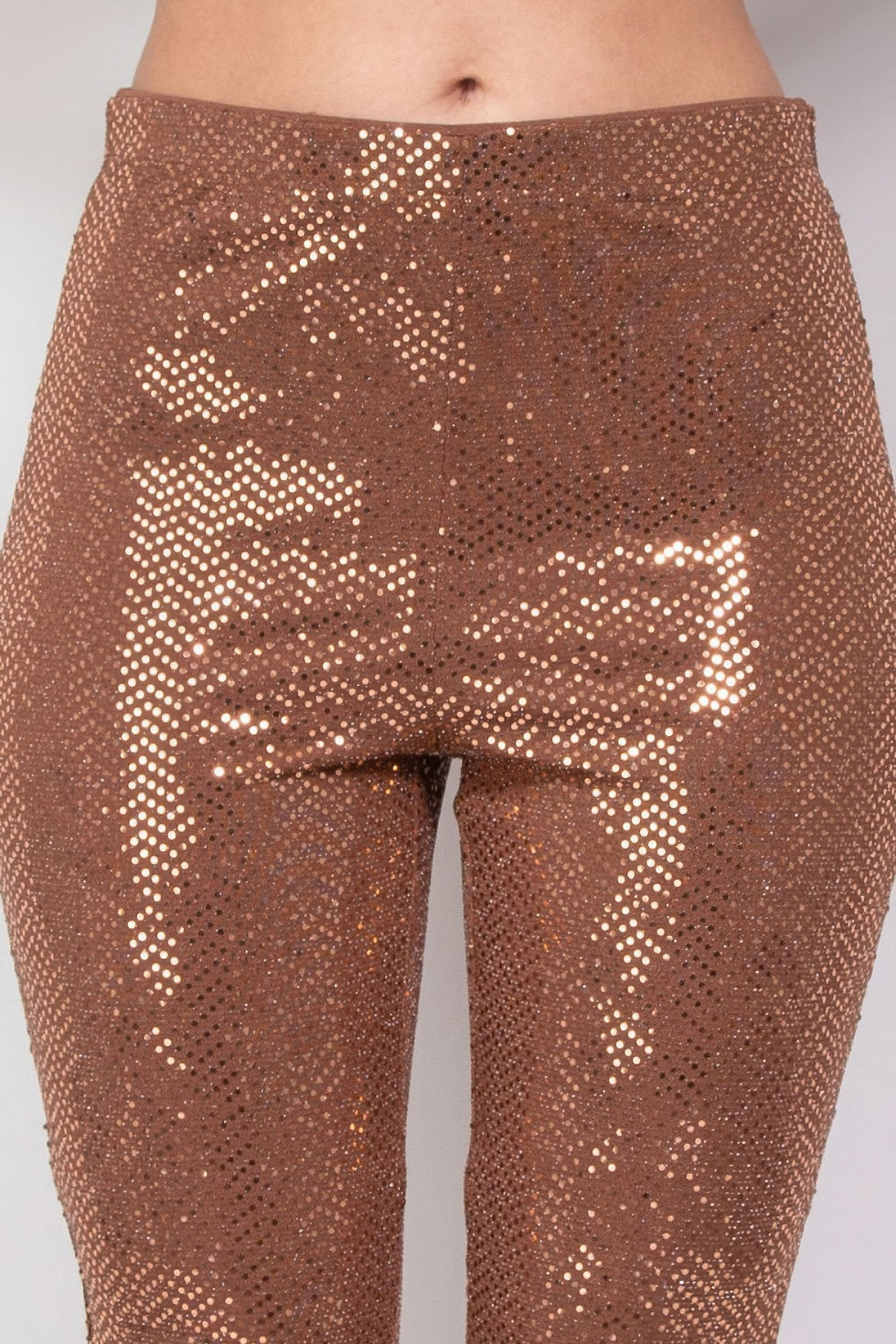 Thumbnail: Sequined Fit & Flare Midrise Pants