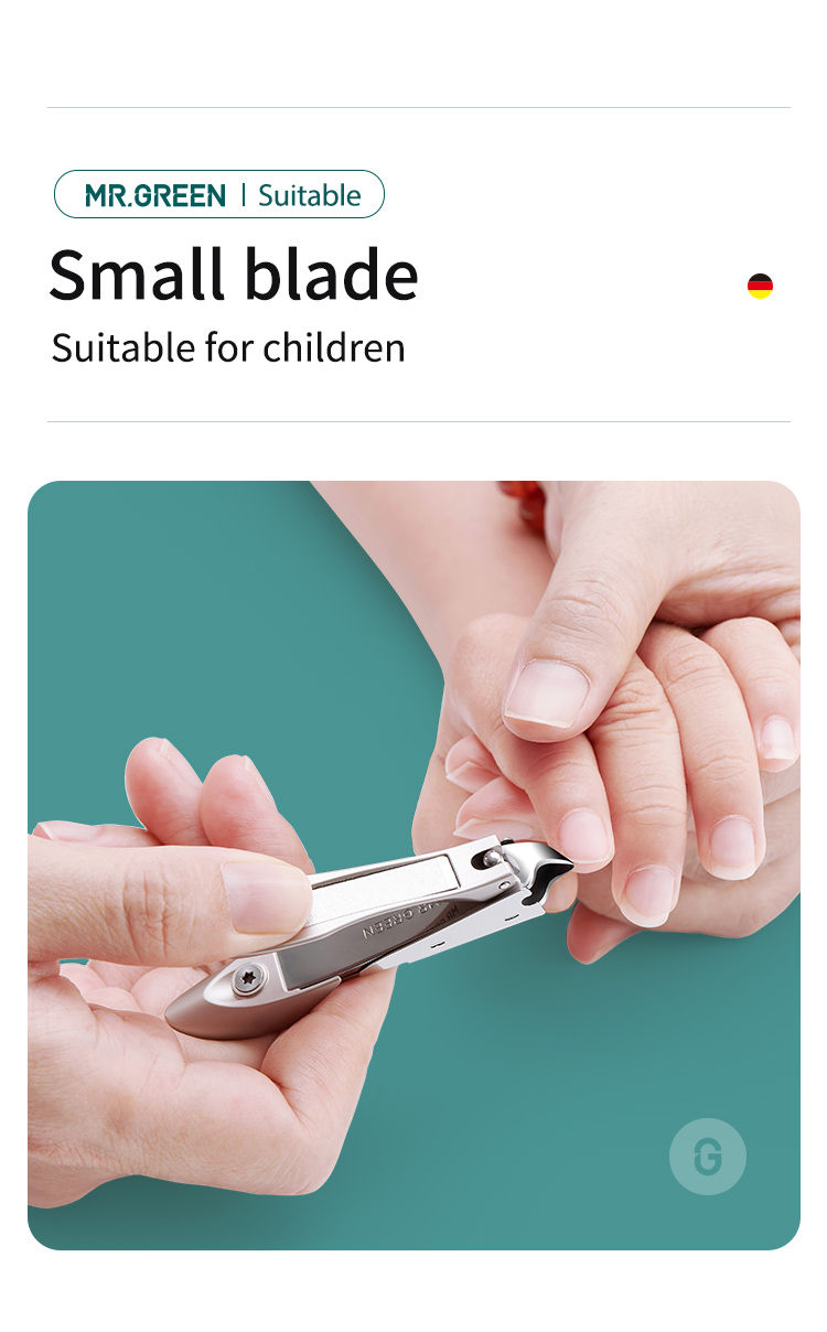 Thumbnail: MR.GREEN Slanted Edge Nail Cutting Clippers Cuticle Nippers Tool Stainless Steel