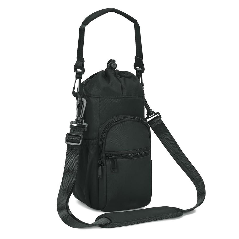 Portable Water Bottle Holder Carrier With Strap Adjustable Shoulder Belts Lightw