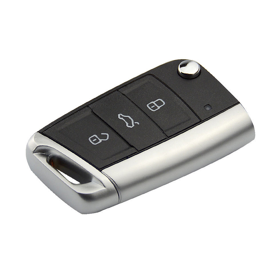 Thumbnail: Okeytech Remote Car Key Shell Fob For VW Skoda Octavia A7 VW Golf 7 MK7 Seat Leo