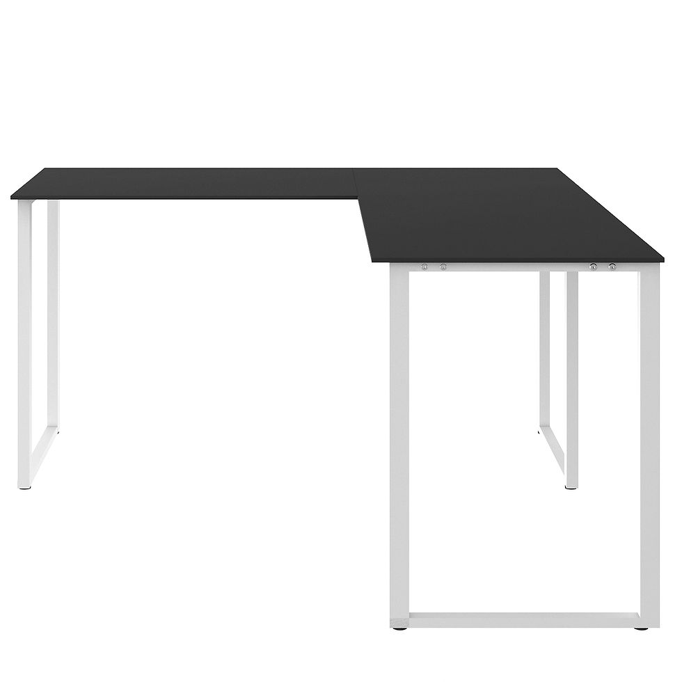 Thumbnail: L-Shaped Computer Desk Simple and Fashionable Oak Black[US-W]