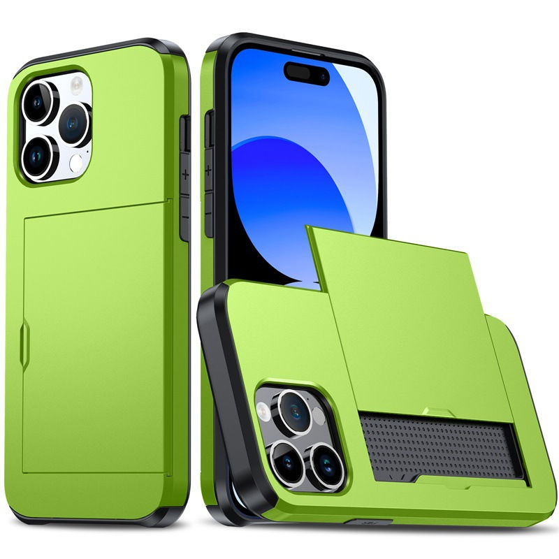 Thumbnail: Suitable For IPhone15 Mobile Phone Case, Apple 13ProMax Slide Card, 14Plus Anti
