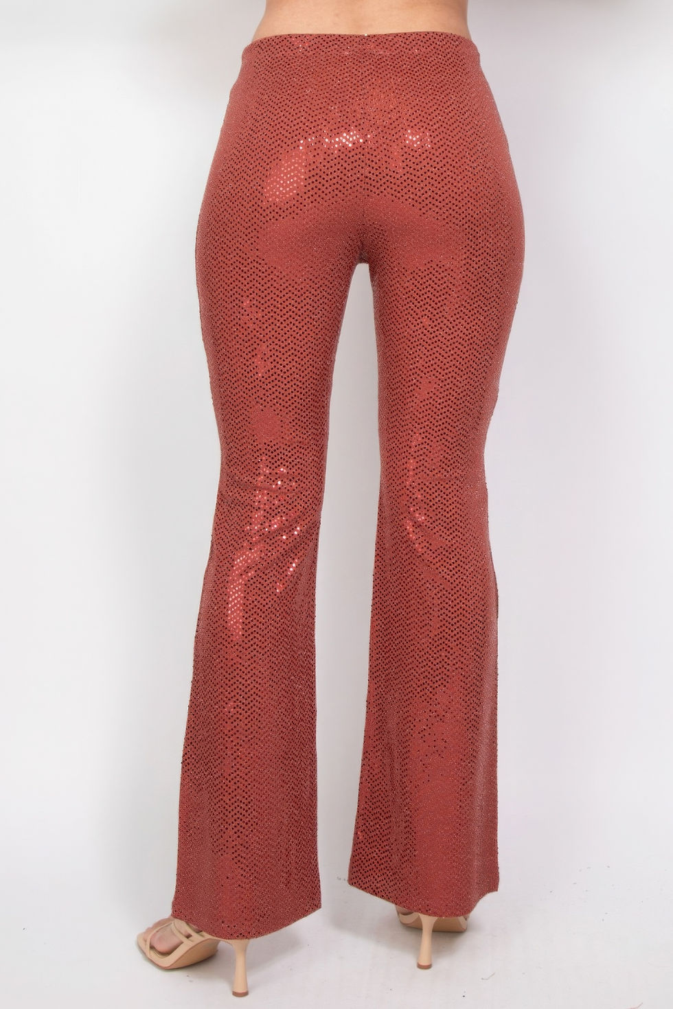 縮圖：Sequined Fit & Flare Midrise Pants