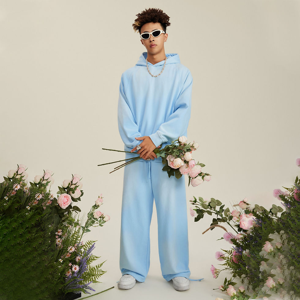 Thumbnail: Oistar's Ombre Washed Effect Colored Hoodie