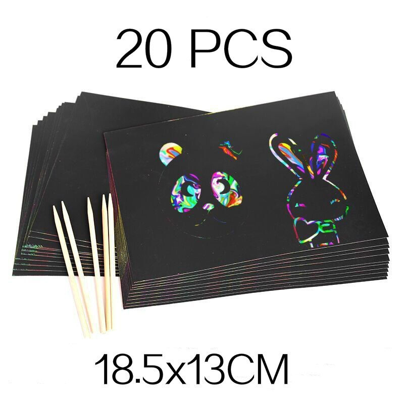 Thumbnail: Magic Rainbow Color Scratch Art Paper