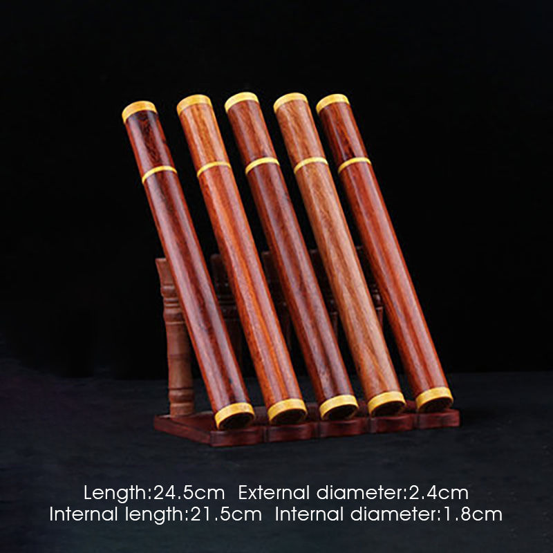 Thumbnail: 2 Pcs Rosewood Case Stick Incense Storage Box 10g 20g Sandalwood Line Incense Jo