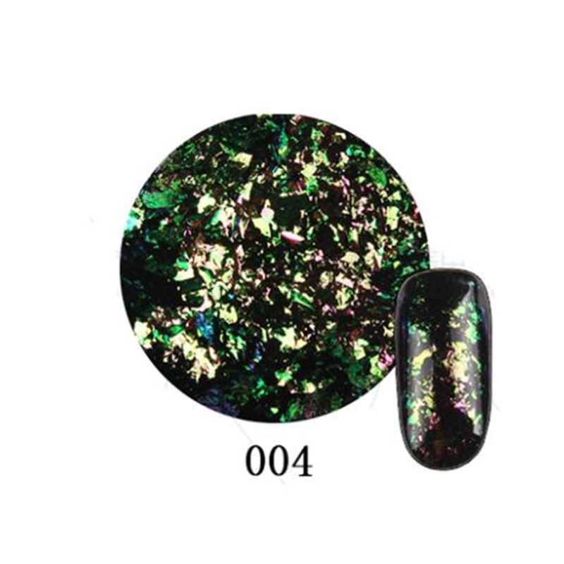 Thumbnail: 1 Box Chameleon 3D DIY Flakes Sequins Nail Glitter Powder 