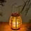 Pikkukuva: Outdoor Solar Imitation Rattan Lantern Courtyard Balcony Garden Decoration Candl
