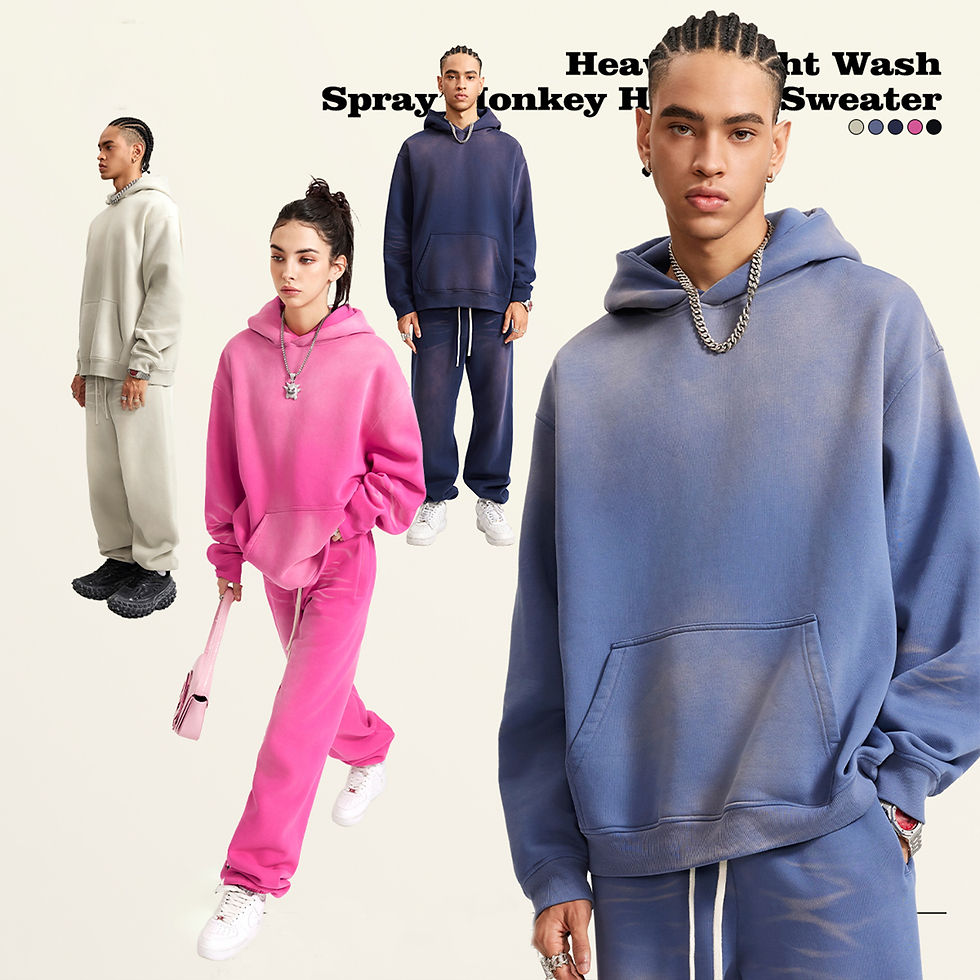 Thumbnail: Oistar's_ Monkey Washed Dyed Fleece Hoodie
