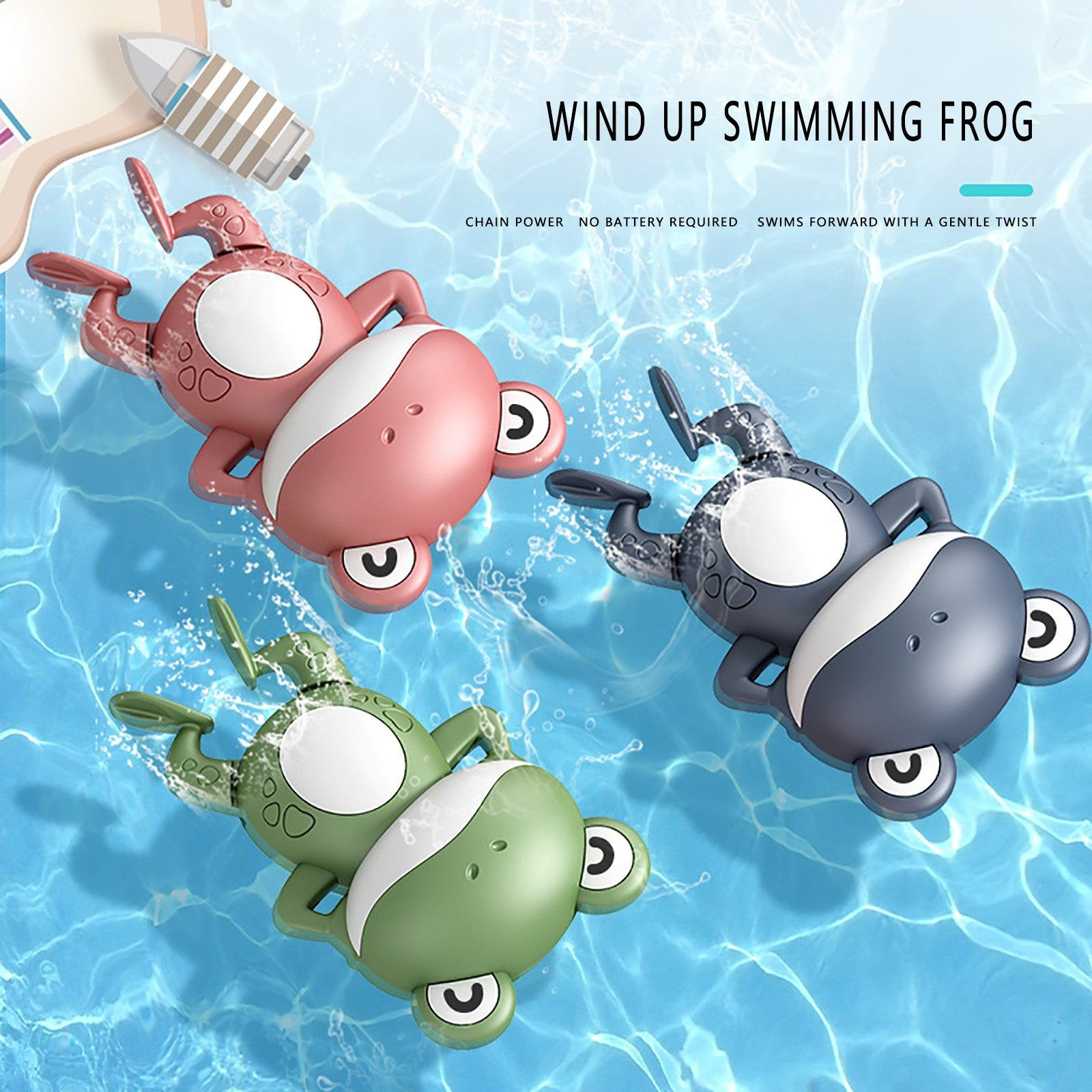 Baby Bathing Swimming Toy Frog