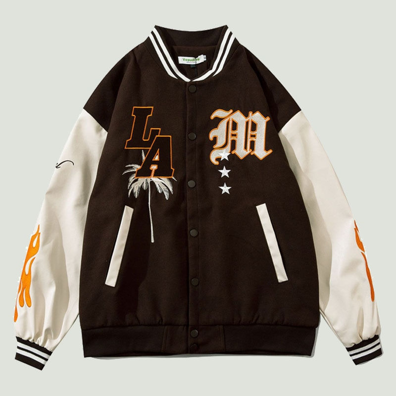 Thumbnail: Baseball Jacket Mens StreeTwear Harajuku  Bomber Varsity Jackets 