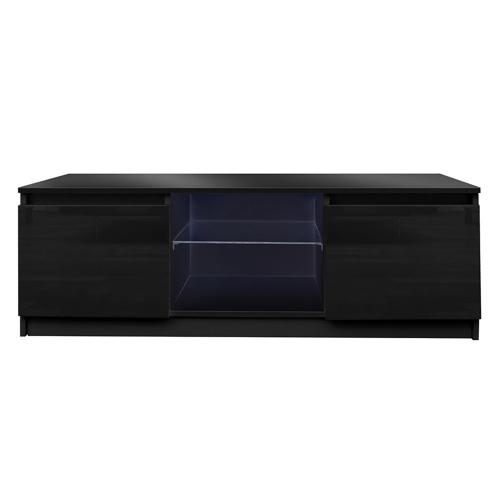 Thumbnail: Modern LED Lights TV Cabinet  with Storage Drawers Living Room Entertainment
