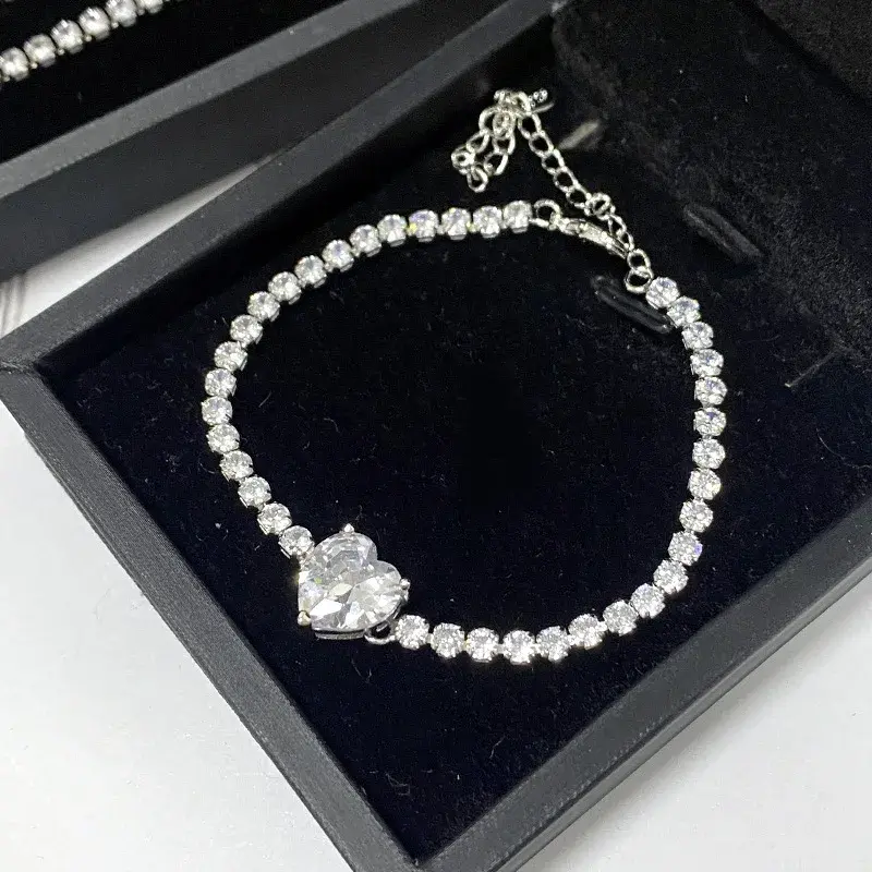 Miniatura: MDL Moissanite StyleLolita Aquamarine Necklace Burst Flash Set 18K Plated Candy 