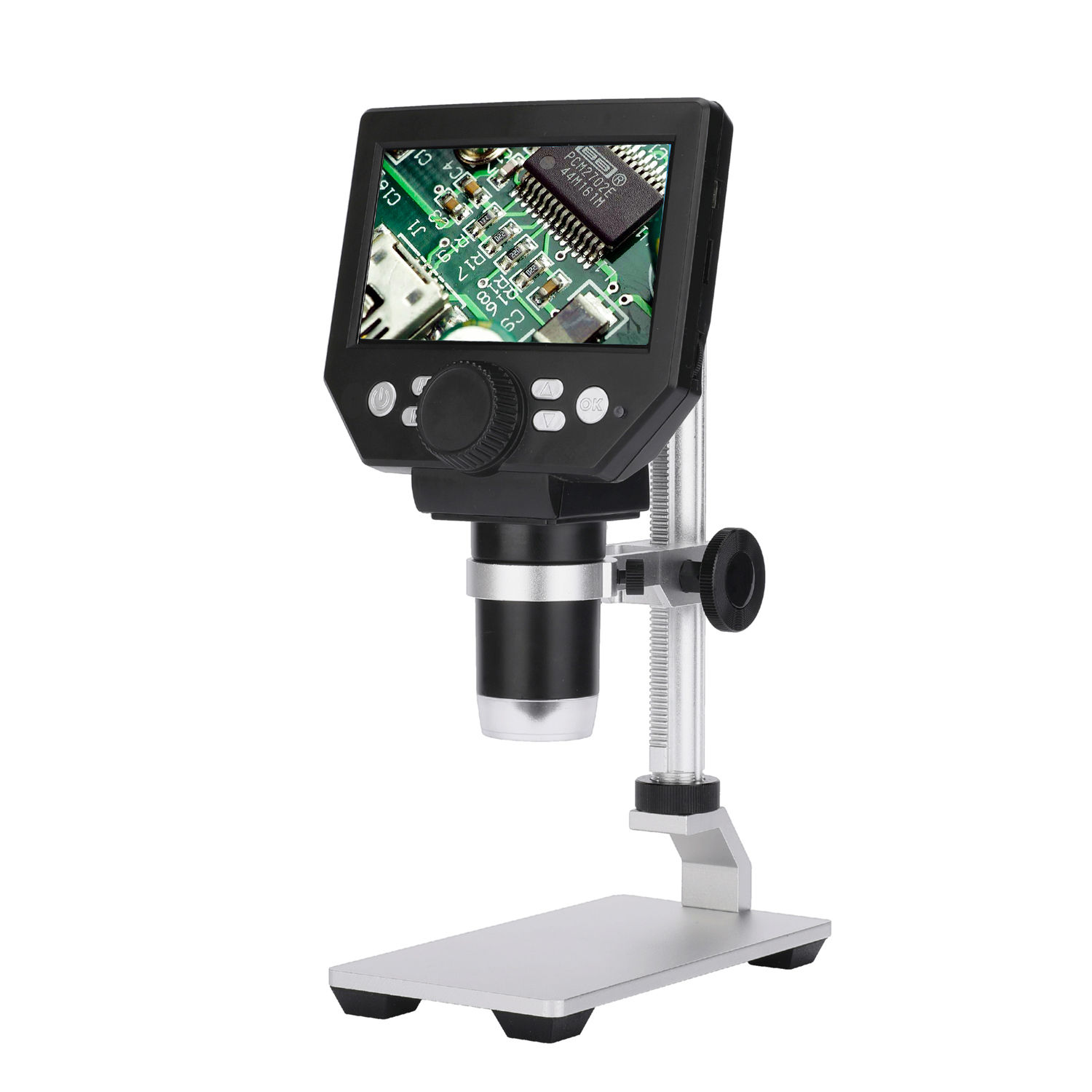 G1000 Digital Microscope Soldering 4.3 Inch LargeBase LCD Display 8MP 1-1000X