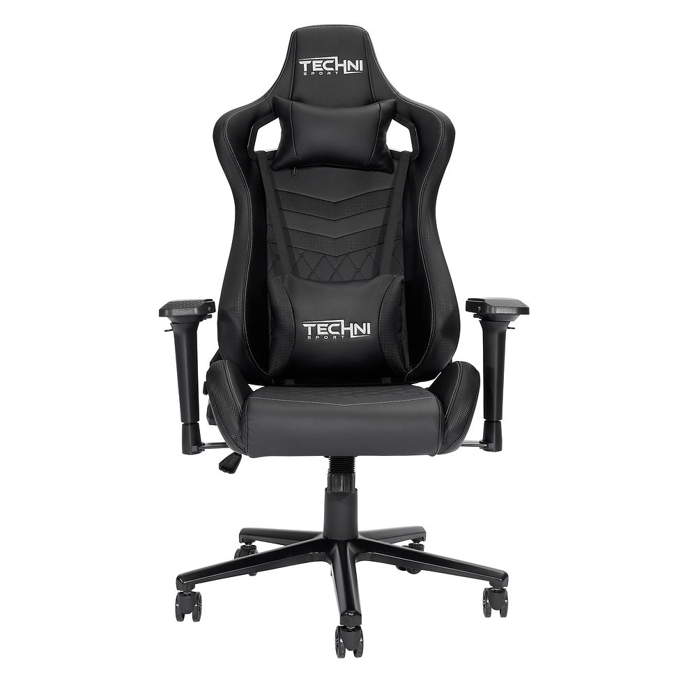 Thumbnail: Techni Sport TS-83 Ergonomic High Back Racer Style PC Gaming Chair, Black