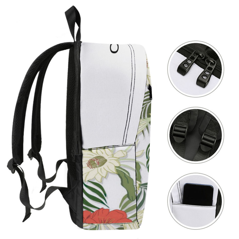 Thumbnail: Half Printed Backpack School Bag by Oistar's 