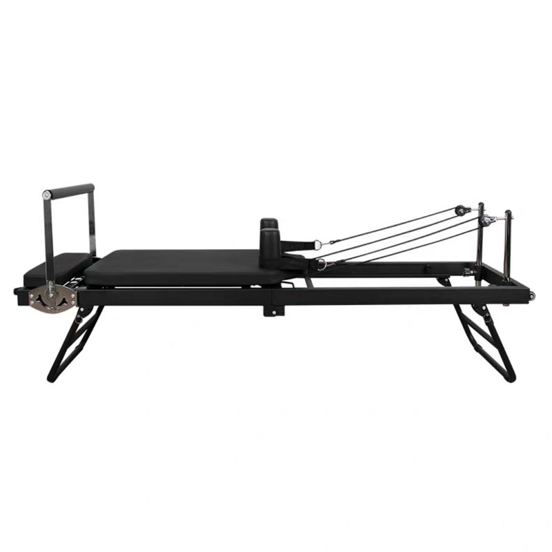 Thumbnail: Pilate Core Bed Fitness Trainer Beige Solid Wood Iron Yoga Bed Spring traction y