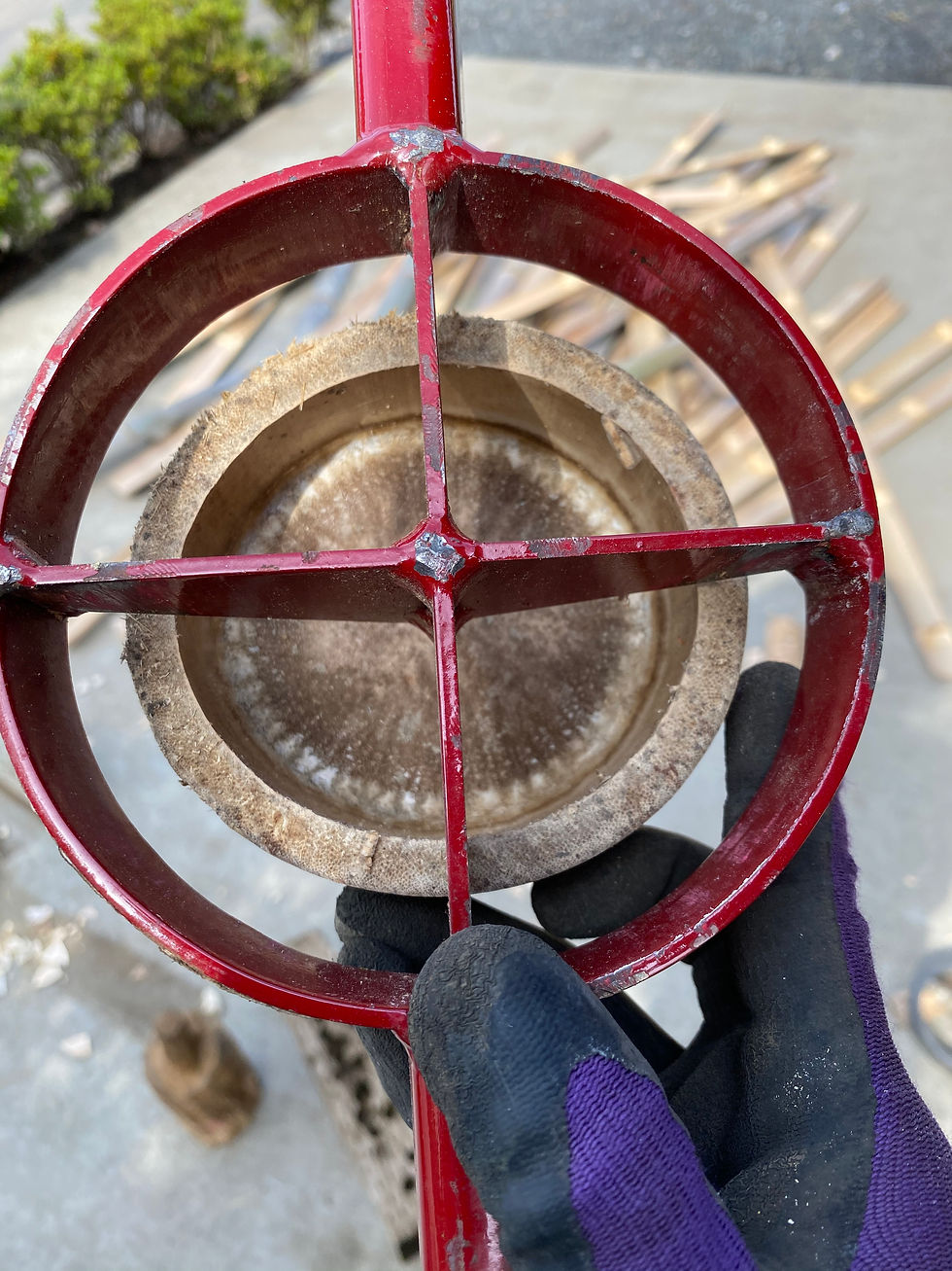 薪棚DIY【10】 木工事 屋根 (竹) 後編(埼玉県日高市)