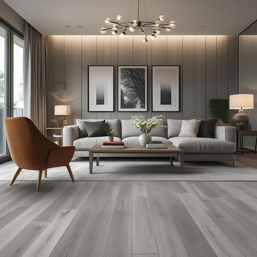 Miniatura: Sala moderna Porcelanato Apricot Gray 20X120 RECT