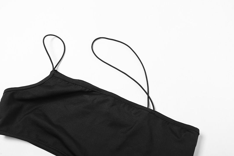 Thumbnail: Slim Fit Cropped Navel Fashion Hollow Mesh Vest