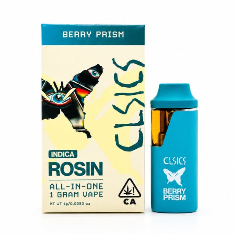 CLSICS Live Rosin AIO Vape 1G - Berry Prism Indica