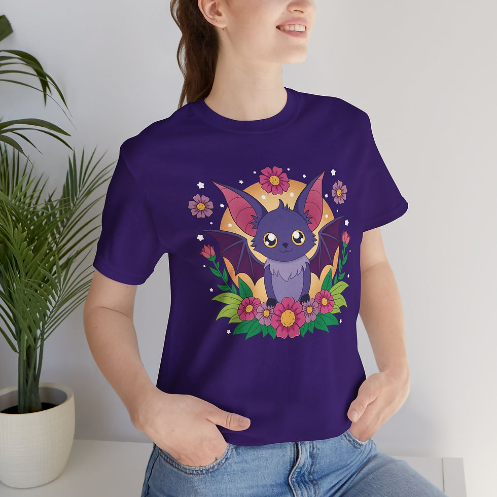 Thumbnail: Midnight Floral Bat Tee