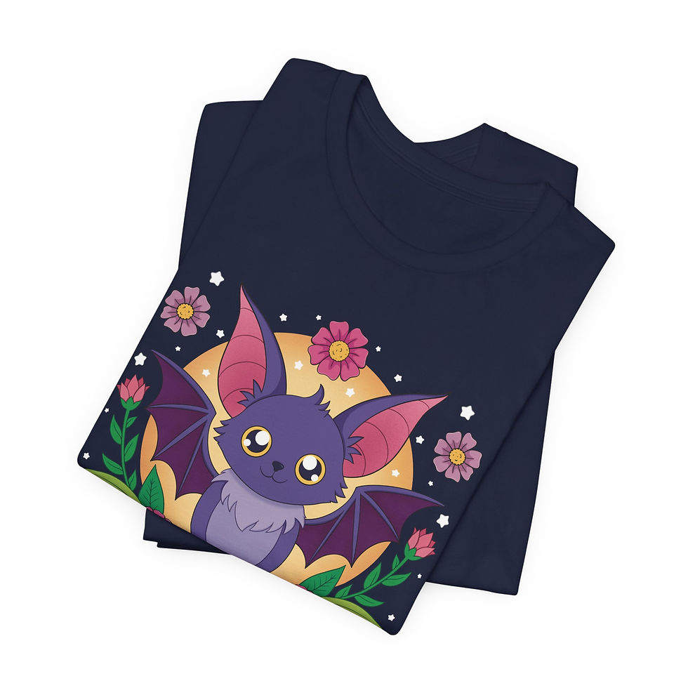 Thumbnail: Midnight Floral Bat Tee