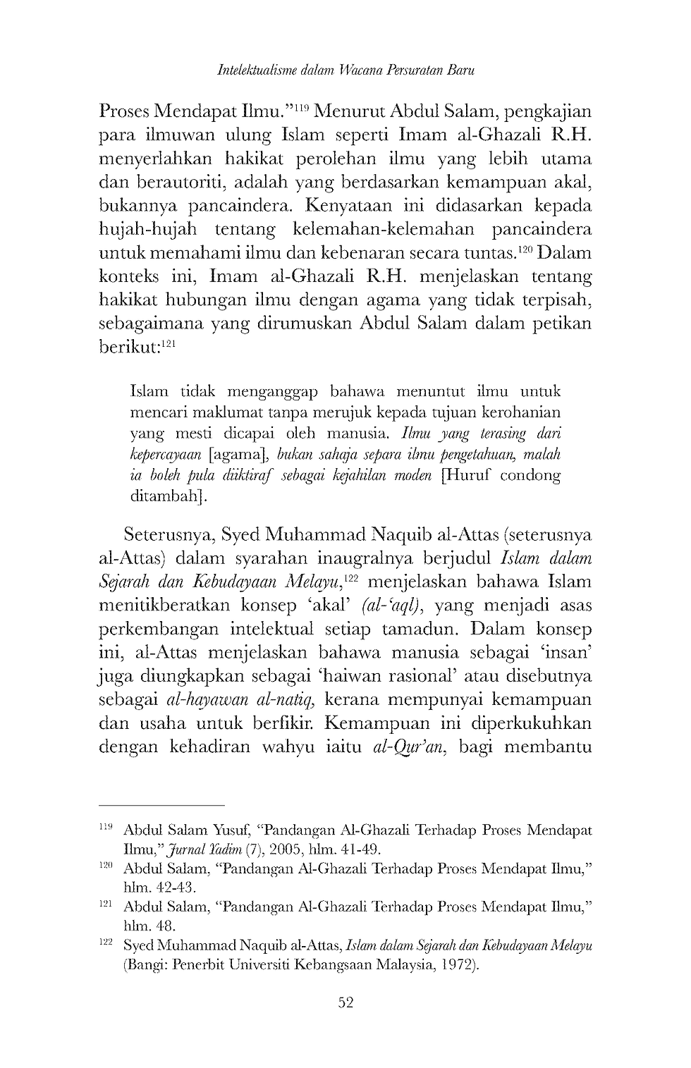 Imej kecil: Intelektualisme dalam Wacana Persuratan Baru