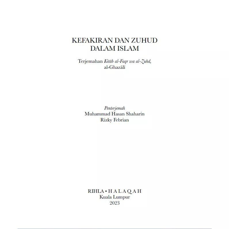 Thumbnail: Kefakiran dan Zuhud dalam Islam