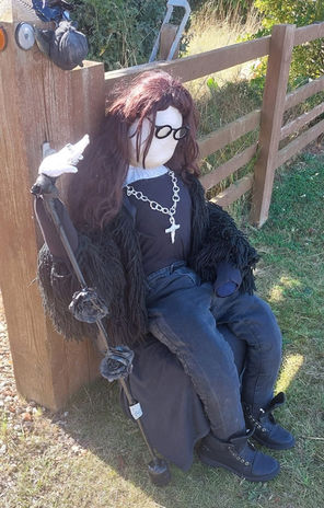Ozzy Osbourne scarecrow at Saltfleetby Scarecrow Festival 2025