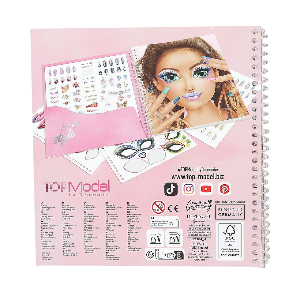 Miniatură: Carte Stickere Face Top Model