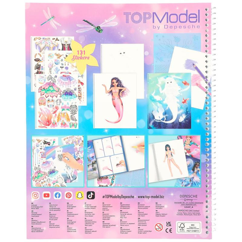 Miniatură: Carte Colorat Fantasy TOPModel