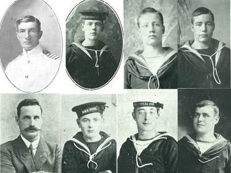 The crew of HMS Monmouth, 1914