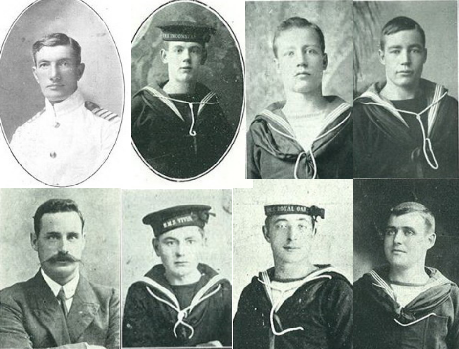 The crew of HMS Monmouth, 1914