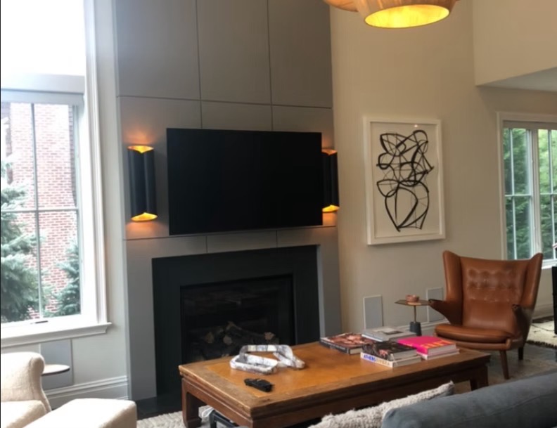 Open-concept living area remodel in Westchester NY