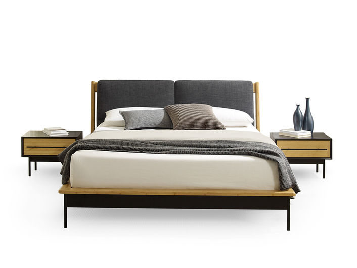 Greenington bed and nightstands