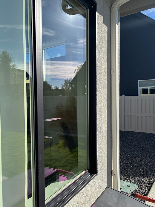 Professional window cleaning in Boise home by Sudz Window and Gutter Cleaning.