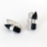 Thumbnail: Onyx M Bar Earrings